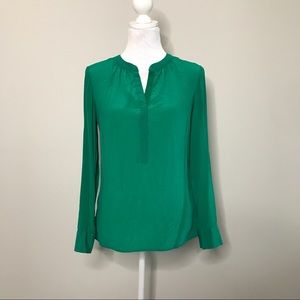 BR Emerald Green Silk Blouse